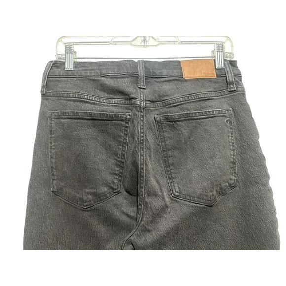 Madewell Perfect Vintage Straight Jeans Womens 28 Black High Rise Classic Casual - Picture 9 of 15